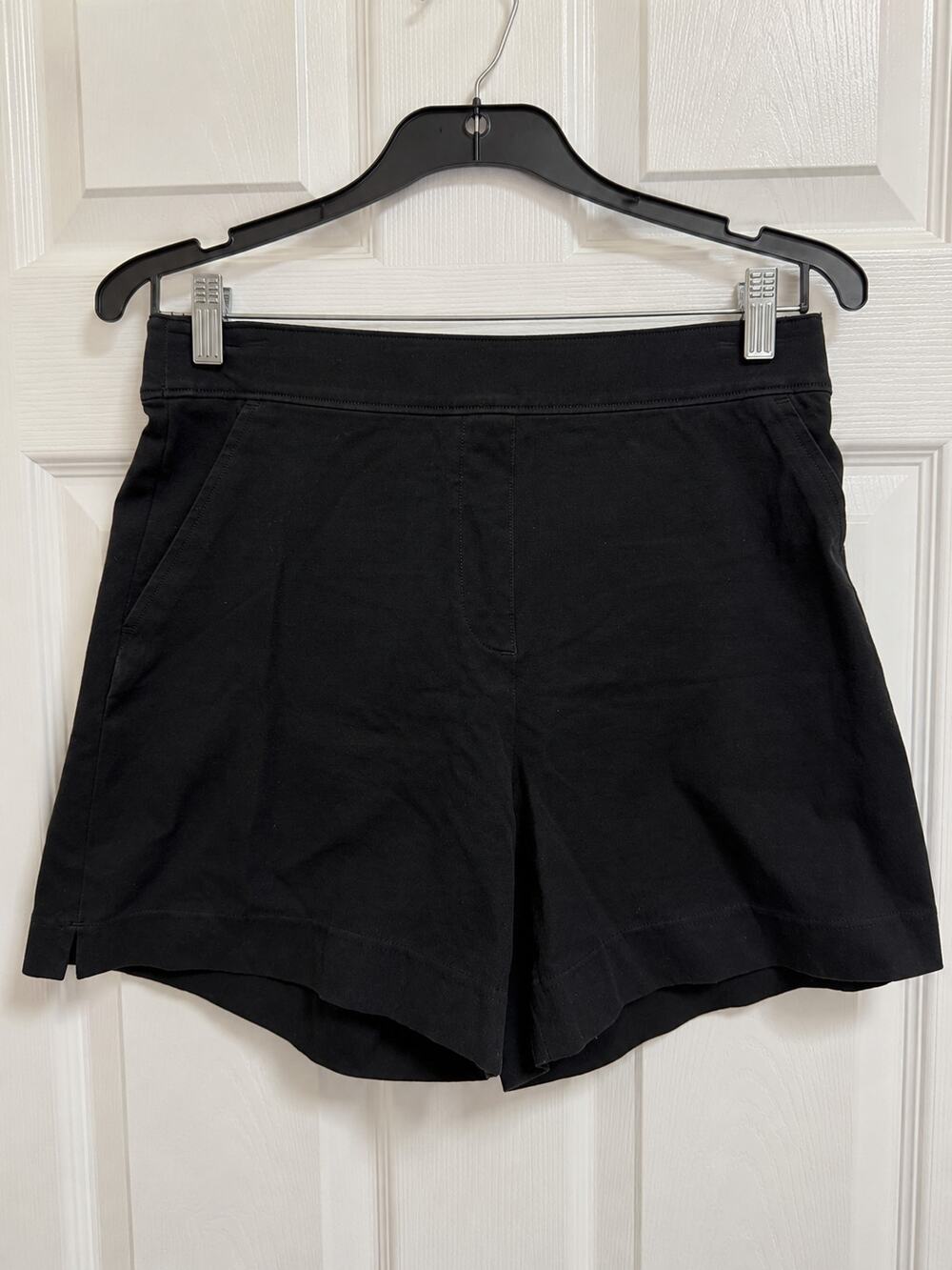 SPANX Black Pull-On High Rise Shorts Faux Pocket Size Small